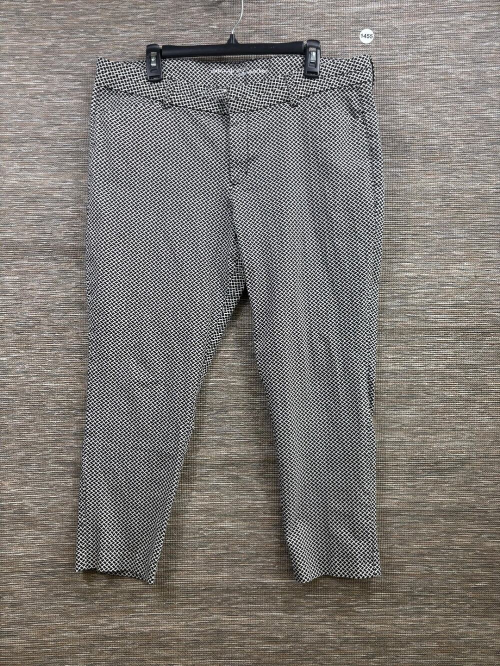 Khakis by Gap Women's Slim City Stretch Pants Size 16R Black & White High Rise